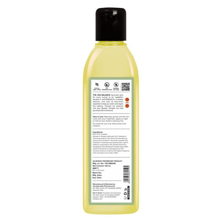 Jiva Amla Oil Helps In Hair Growth, Hair Conditioning, Retain Natural Hair Colour -120Ml (Pack Of 4)