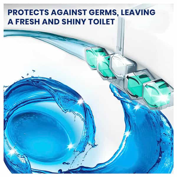Domestos Power 5 Toilet Rim Block Chlorine Limescale Removal With Long Lasting Fragrance 55G
