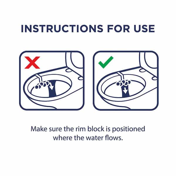 Domestos Power 5 Toilet Rim Block Chlorine Limescale Removal With Long Lasting Fragrance 55G