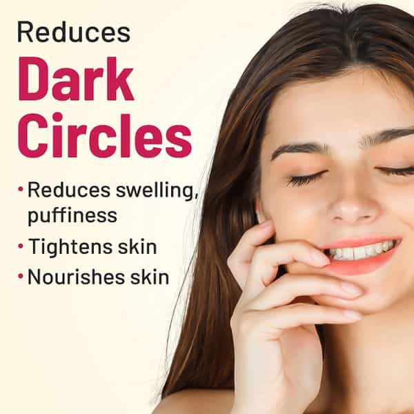 Gynoveda Under Eye Serum For Dark Circles Puffiness With Tea Tree Oil Yashtimadhu. 90Ml