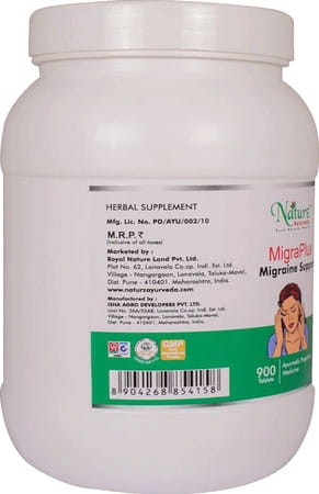 Naturz Ayurveda Migraplus - 900 Tablets (Pack Of 4)