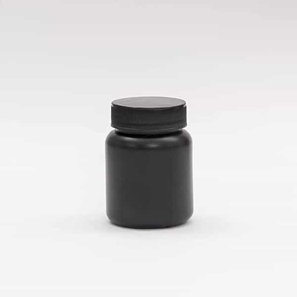 Patco - 60Ml Black Hdpe Empty Bottle For Capsules & Tablets - For Ayurvedic Powder Storage (50 Pcs)