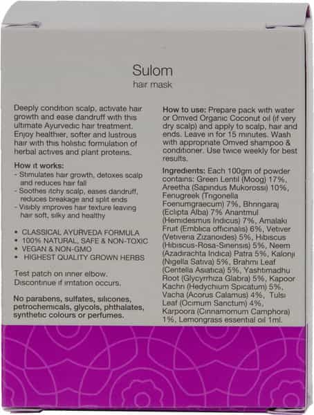 Omved Therapies Ayurvedic Sulom Hair Mask- 100 Gm