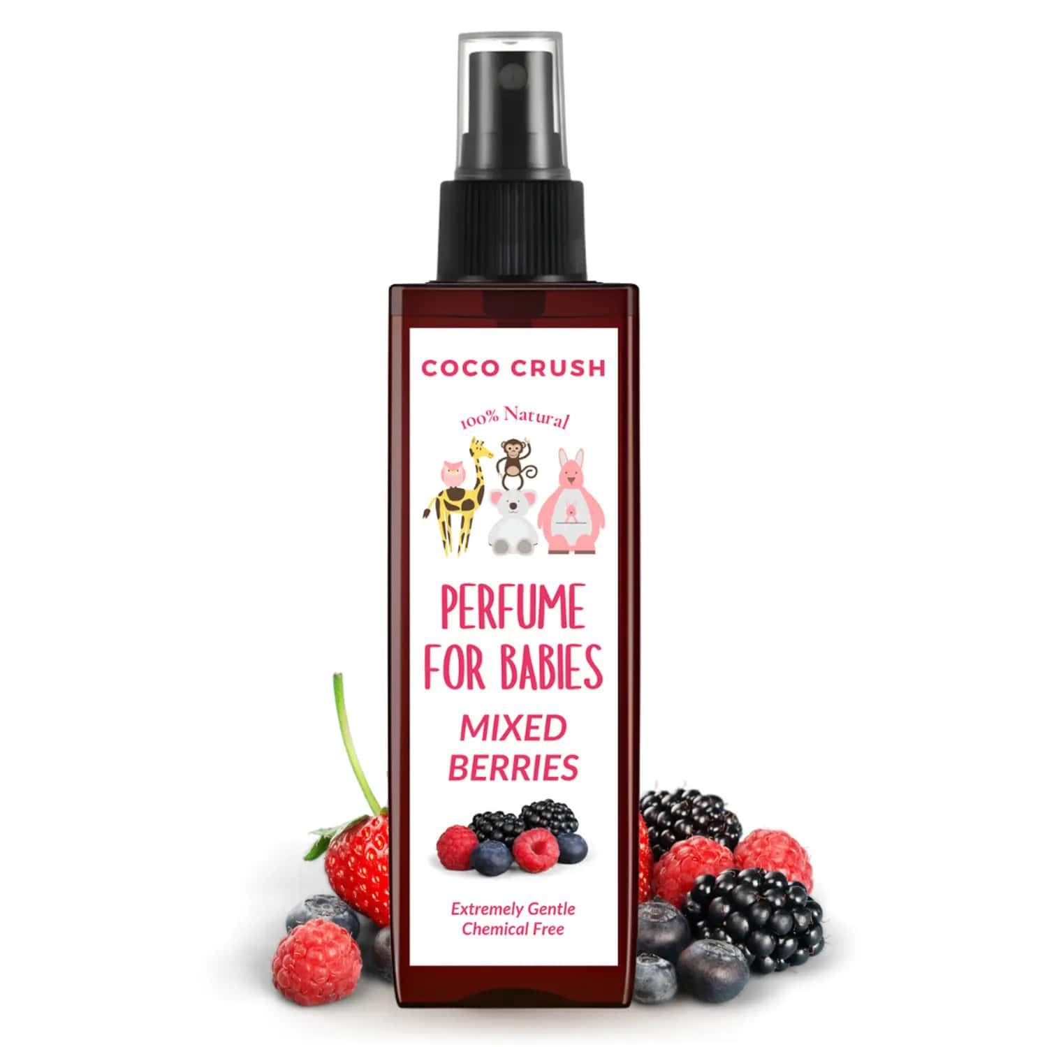 Coco Crush Baby Mixed Berry Perfume 50ml | Alcohol-Free Natural Fruity Fragrance | Safe For Kids