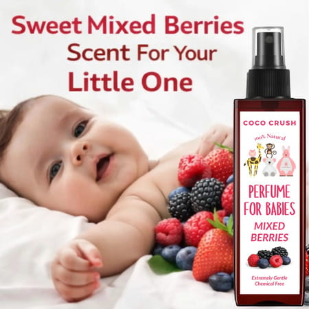 Coco Crush Baby Mixed Berry Perfume 50Ml | Alcohol-Free Natural Fruity Fragrance | Safe For Kids