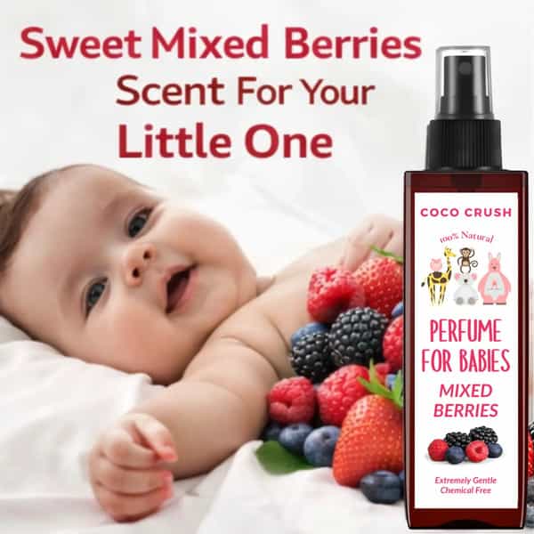 Coco Crush Baby Mixed Berry Perfume 50Ml | Alcohol-Free Natural Fruity Fragrance | Safe For Kids