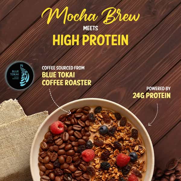 Muscleblaze High Protein Muesli (Blue Tokai Mocha Brew | 400G) | 24G Protein