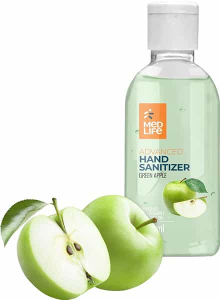 Medlife Advanced Hand Sanitizer Green Apple 50 Ml
