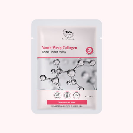 Tnw The Natural Wash Collagen Face Sheet Mask | Hydrating & Plumping Skin 20 Gm