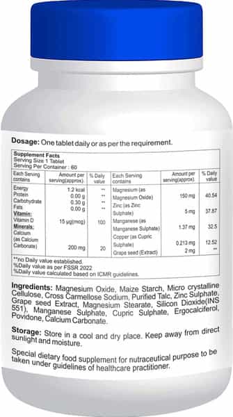 Healthvit Calvitan-Cdm Calcium + Vitamin D + Magnesium - 60 Tablets