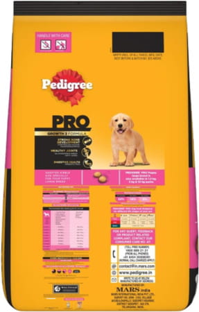 Pedigree Pro Puppy Large Breed | 20 Kg Dry Dog Food | Vet Trusted Brand (3-18 Months)