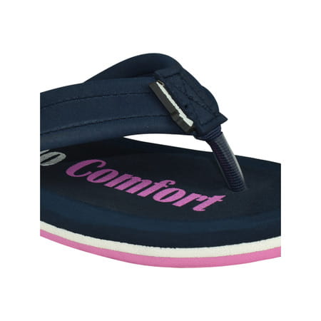 Ortho Cheer Women'S Orthopedic And Diabetic Care Super Soft Slippers | Navy Blue | Size 6 -1 Pair