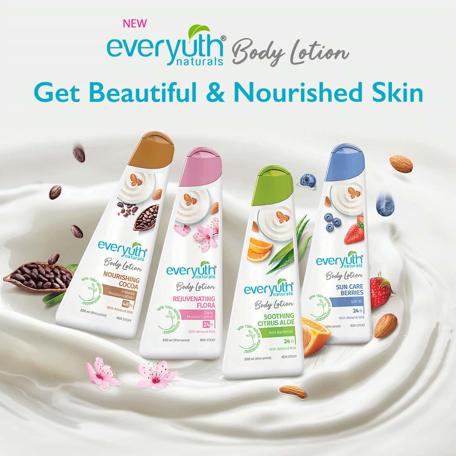 Buy EVERYUTH NATURALS BODY LOTION NOURISHING COCOA 100ML Online & Get