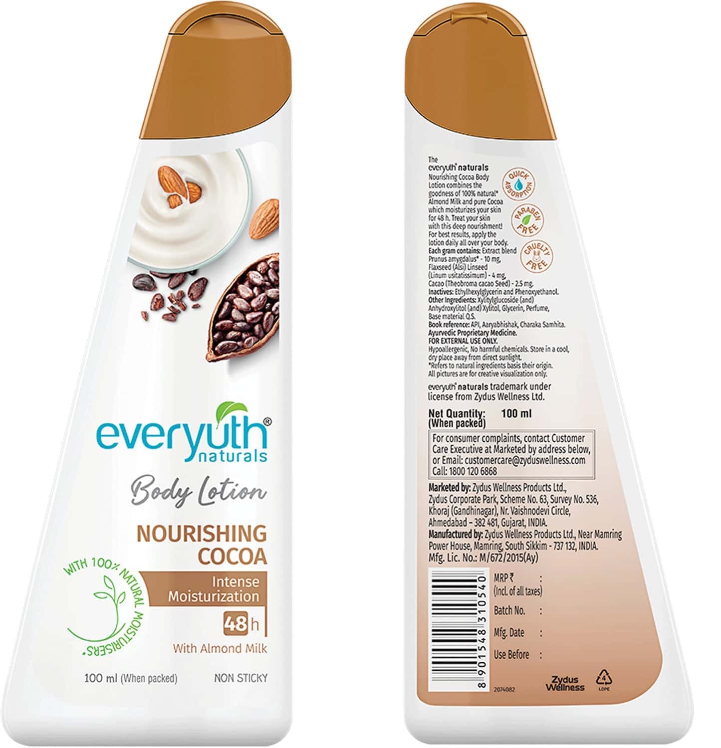 Buy EVERYUTH NATURALS BODY LOTION NOURISHING COCOA 100ML Online & Get