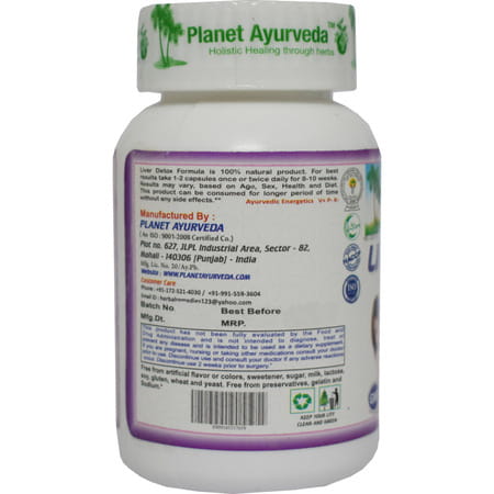 Planet Ayurveda Liver Detox Formula - 60 Capsules