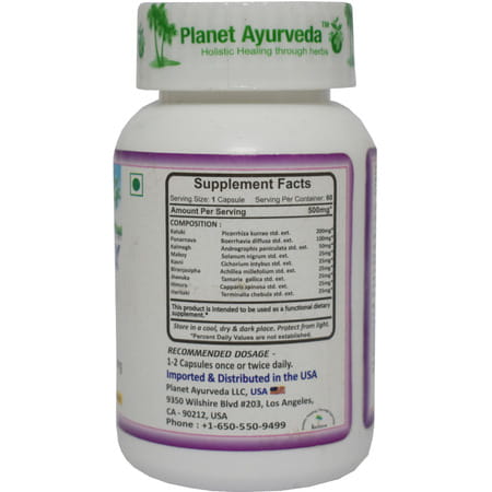 Planet Ayurveda Liver Detox Formula - 60 Capsules
