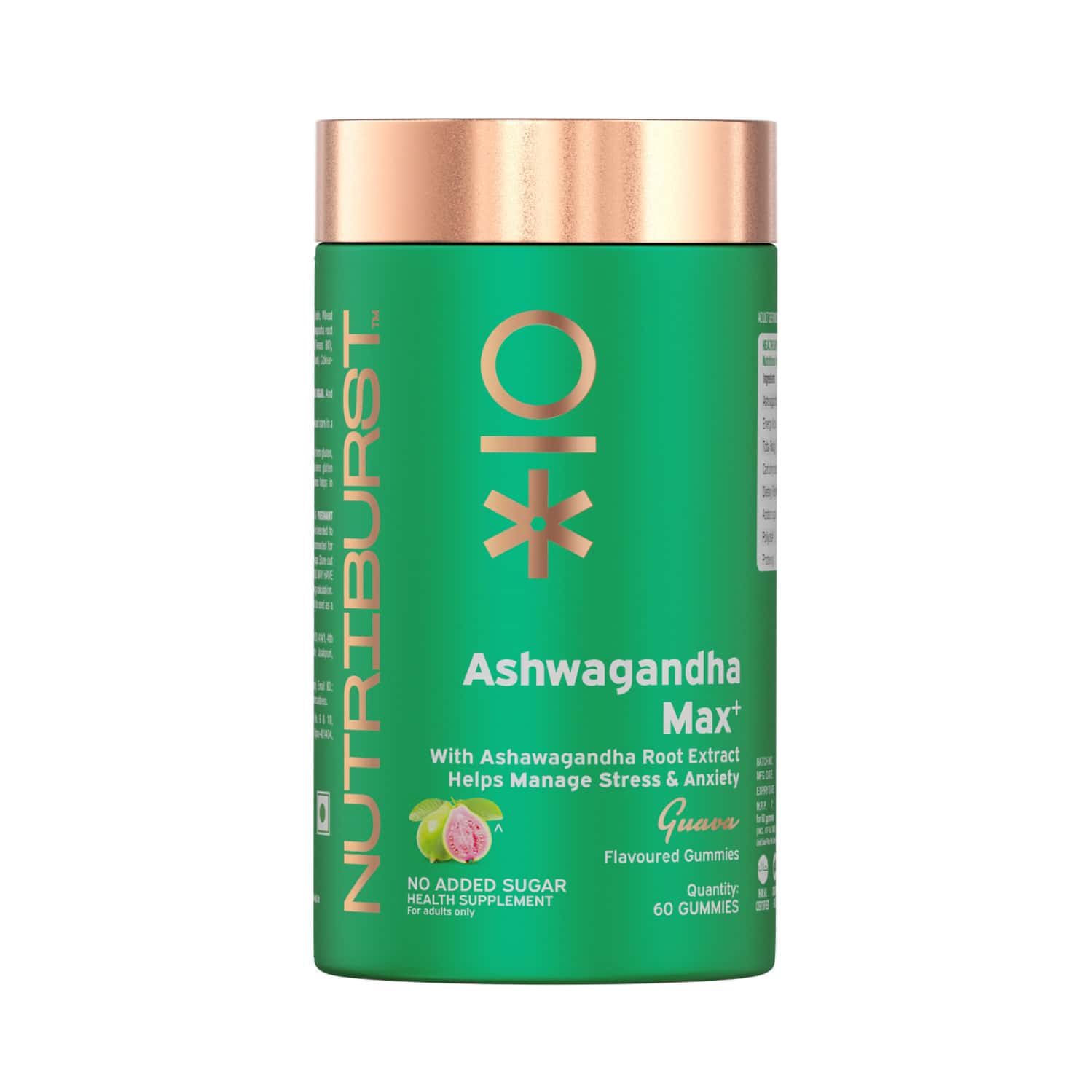 Nutriburst Ashwagandha Max Gummies For Managing Stress And Anxiety (60 Gummy)