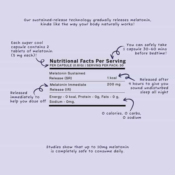 Sleep Sustain | Melatonin 10Mg | 180 Sleeping Pills | Stay Asleep Longer | Non Habit Forming