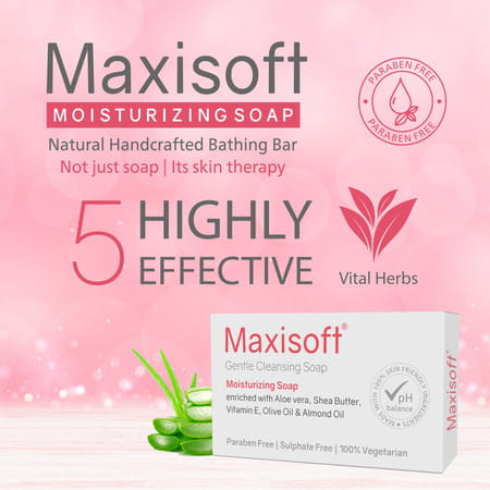 Maxisoft Moisturizing Soap 100 Gm - Pack Of 2