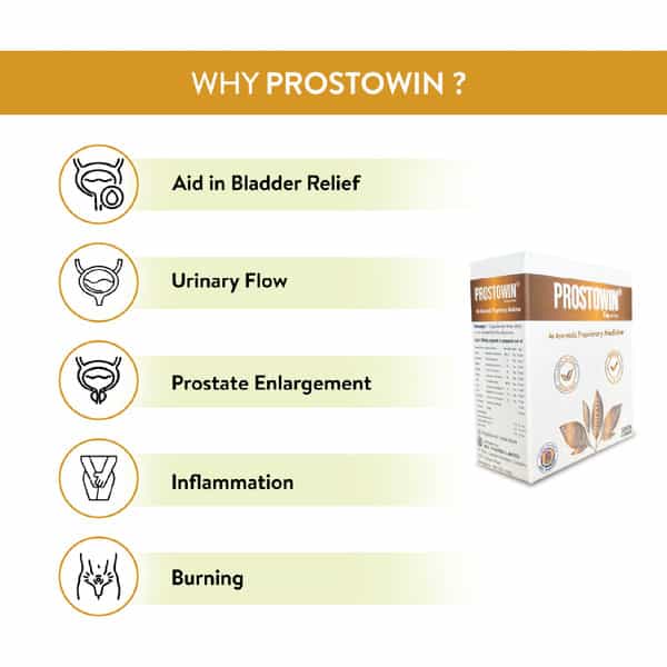 Prostowin Capsules For Prostate Health | Bladder Control | Healthy Urinary Flow | 3 X 10 Capsules