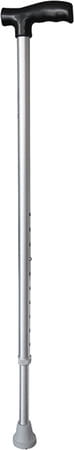 Tynor Walking Stick L Type Silver Universal Size 1 Unit