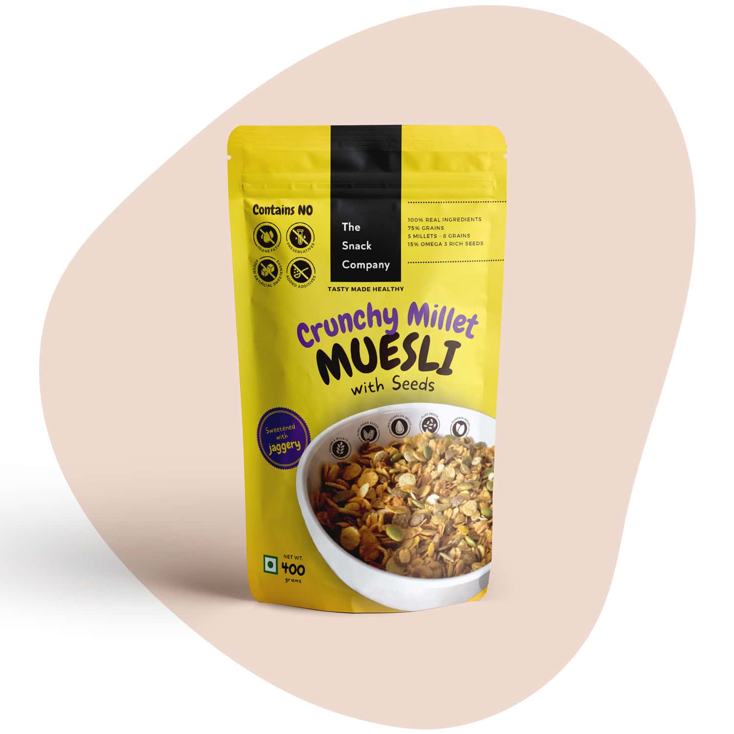 The Snack Company Crunchy Millet Muesli With Seeds - 400gm
