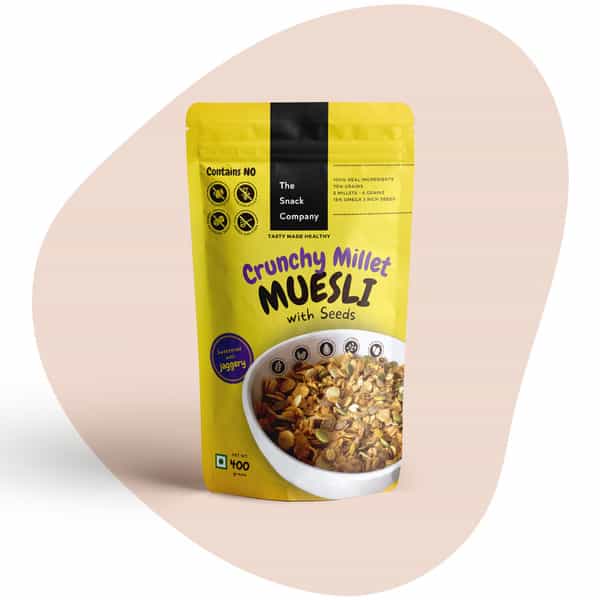 The Snack Company Crunchy Millet Muesli With Seeds - 400Gm