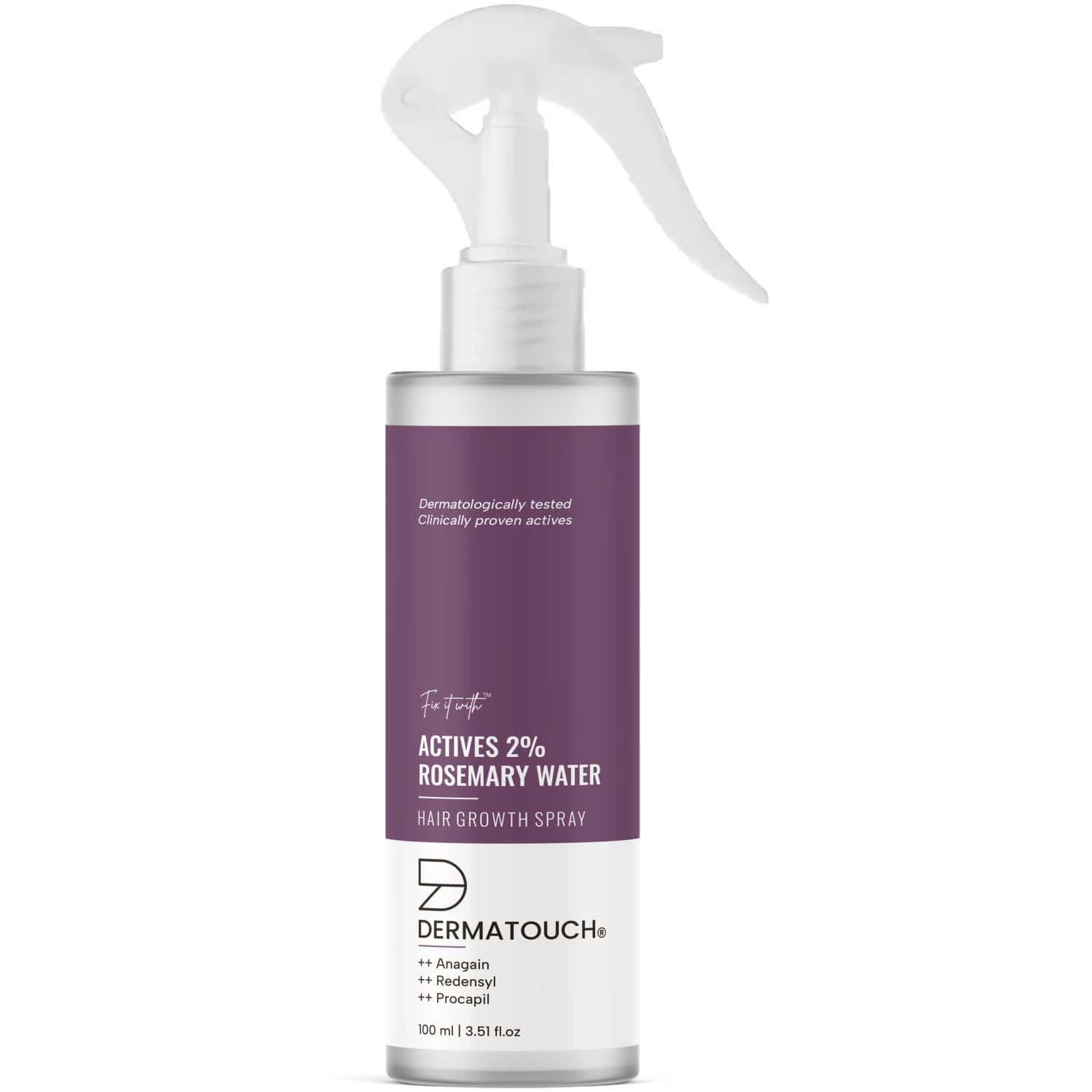 Dermatouch Rosemary Water Spray For Hair Growth| Advance 2% Actives Rosemary|100ml