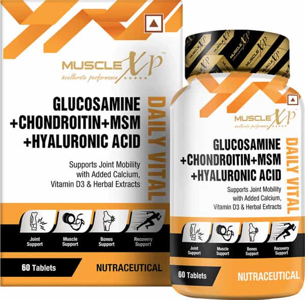 Musclexp Glucosamine + Chondroitin + Msm + Hyaluronic Acid Daily Vital 60 Tablets