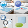 Luvlap Instadry Extra Absorbent Bed Protector Sky Blue & Salmon Rose 0M+ Medium 70Cmx100cm Pack Of 2