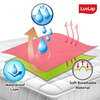 Luvlap Instadry Extra Absorbent Bed Protector Sky Blue & Salmon Rose 0M+ Medium 70Cmx100cm Pack Of 2