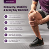 Betterhood Premium Knee Sleeve With Easymove Max Stability Design (Black | L | Pack Of 2)