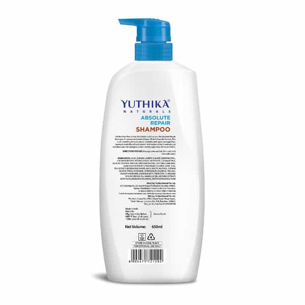 Yuthika Naturals Total Nourishing Hair Solutions Shampoo Absolute Repair 650Ml