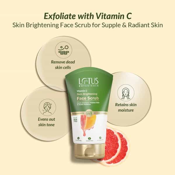 Lotus Botanicals Skin Brightening Face Scrub 100G