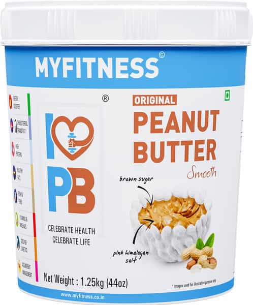 Myfitness Peanut Butter Natural Smooth 1250G Jar
