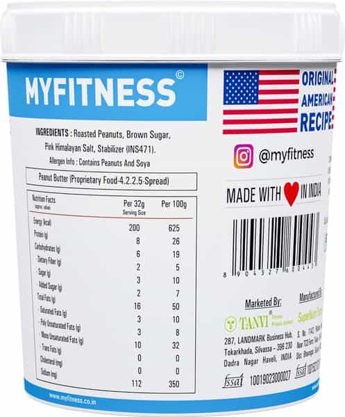 Myfitness Peanut Butter Natural Smooth 1250G Jar