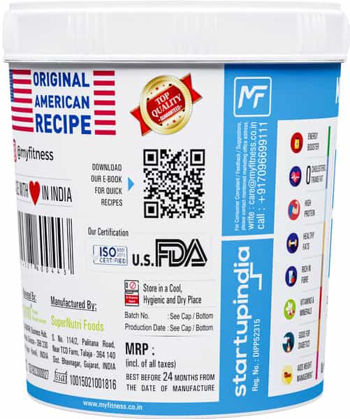 Myfitness Peanut Butter Natural Smooth 1250G Jar