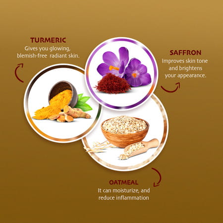 Meera Enrich Ubtan Face Wash For Tan Removal & Instant Brightening,Turmeric,Oatmeal & Saffron,100ml