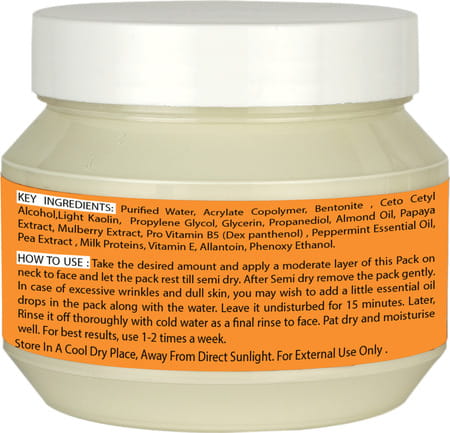 Roots & Stems Papaya Anti Pigmentation Facial Pack For Moisturising Skin Wrinkles & Dark Spot 500g