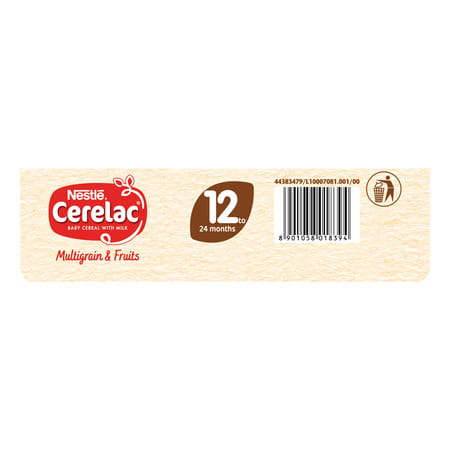 Nestle Cerelac Baby Cereal | No Refined Sugar | Multigrain & Fruits For 12-24 Months Baby 300 Gm