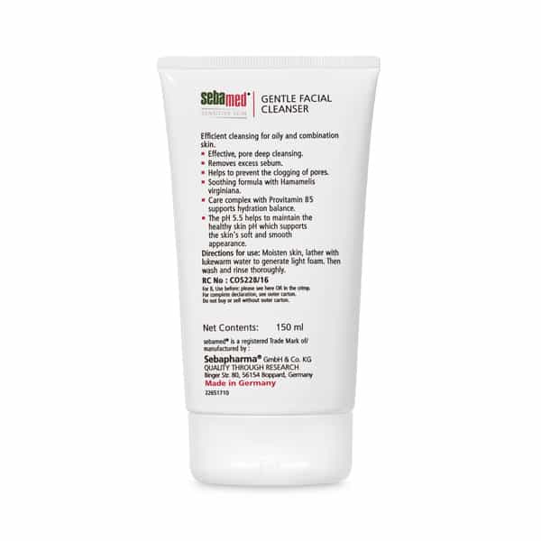 Sebamed Gentle Facial Cleanser | Ph 5.5 | For Oily & Combination Skin | 150 Ml