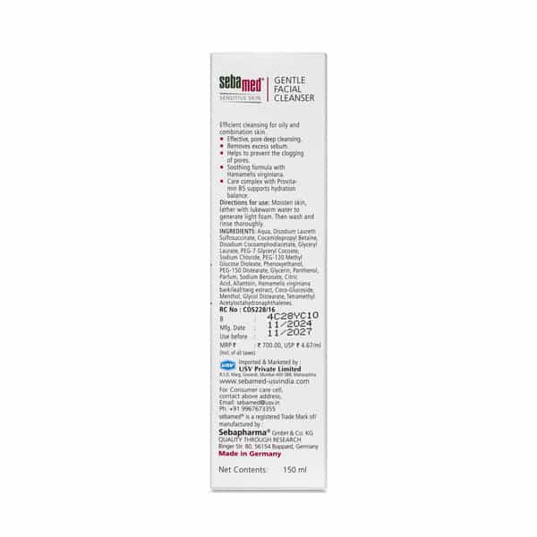 Sebamed Gentle Facial Cleanser | Ph 5.5 | For Oily & Combination Skin | 150 Ml