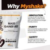 Neuherbs Myshake Mass Gainer 800 - Weight Gain With Protein Fibers & Vitamins - 1Kg (Chocolate)