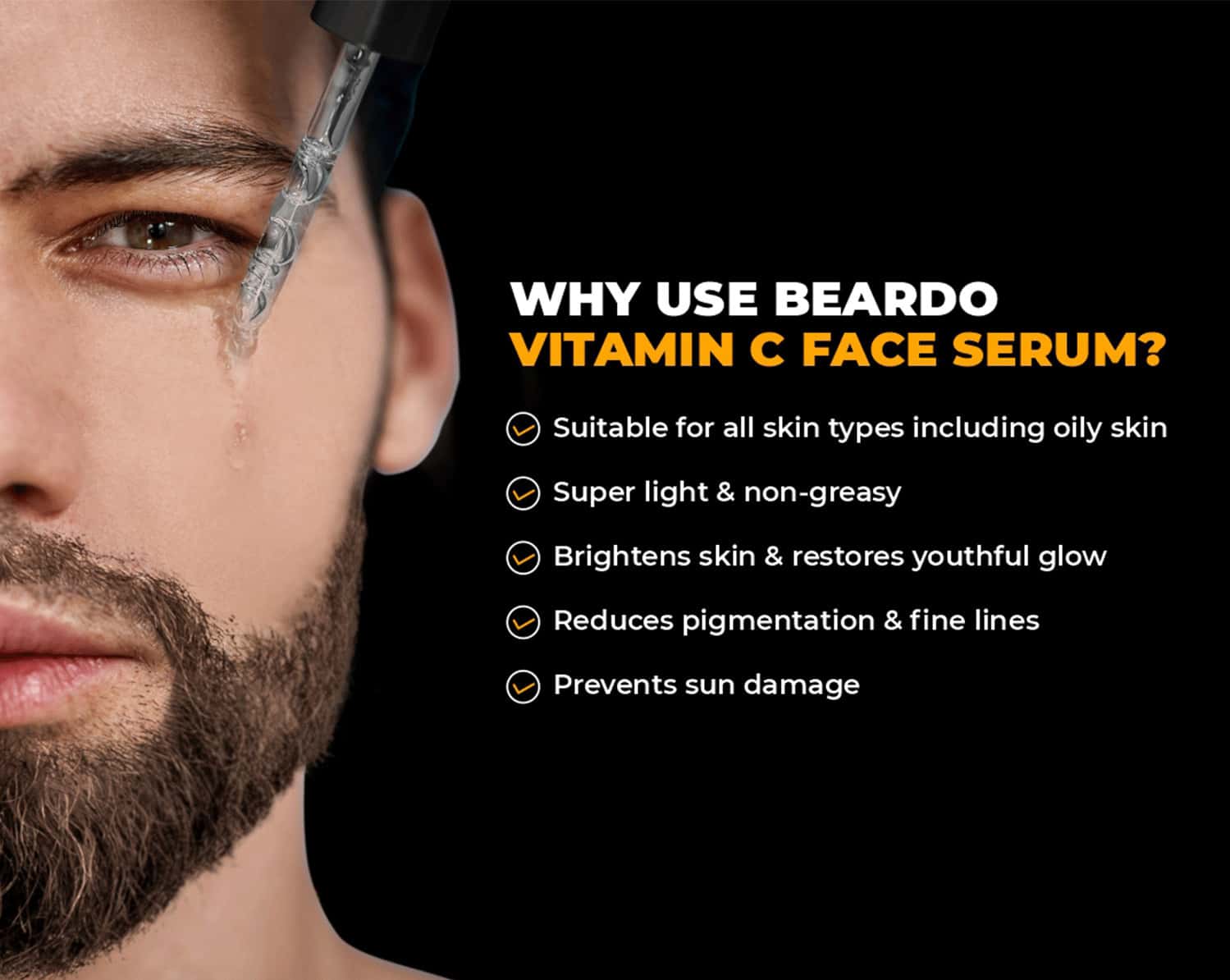 Buy BEARDO VITAMIN C FACE SERUM 30 ML Online & Get Upto 60 OFF at