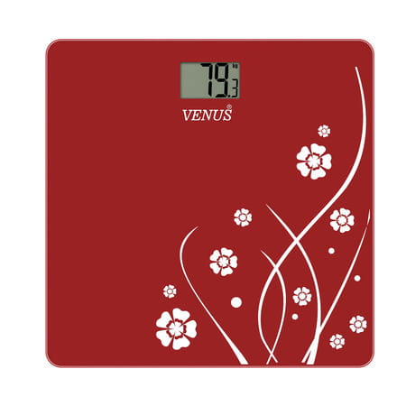 Venus (India) Electronic Digital Personal Bathroom Weight Machine | Upto 180kg | Eps-2001 Red