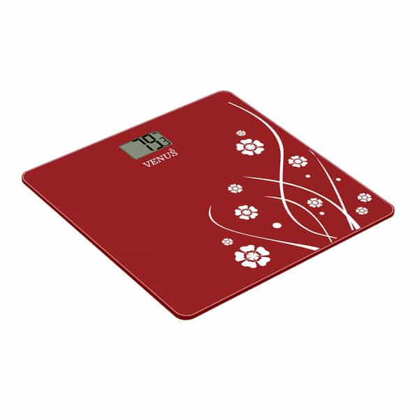 Venus (India) Electronic Digital Personal Bathroom Weight Machine | Upto 180Kg | Eps-2001 Red