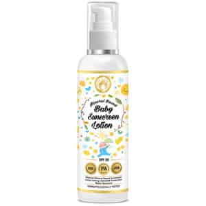Mom & World Mineral Based Baby Sunscreen Lotion Spf 50 Pa+++ Uva/uvb Protection-120 Ml