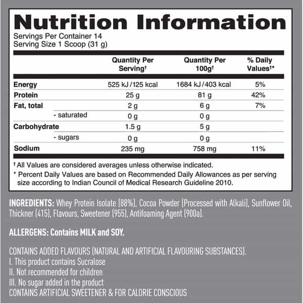 Isopure Low Carb 100% Whey Protein Isolate Powder - 1 Lb 454 G Dutch Chocolate