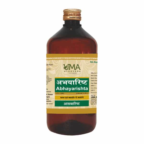 Uma Ayurveda Abhayarishta Ayurvedic Syrup - Useful In Digestive Care - 450Ml