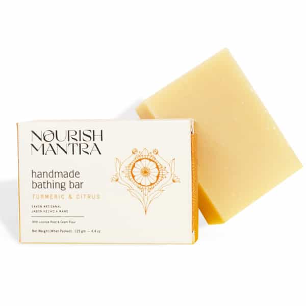 Nourish Mantra Turmeric & Citrus Handmade Bathing Soap 125G